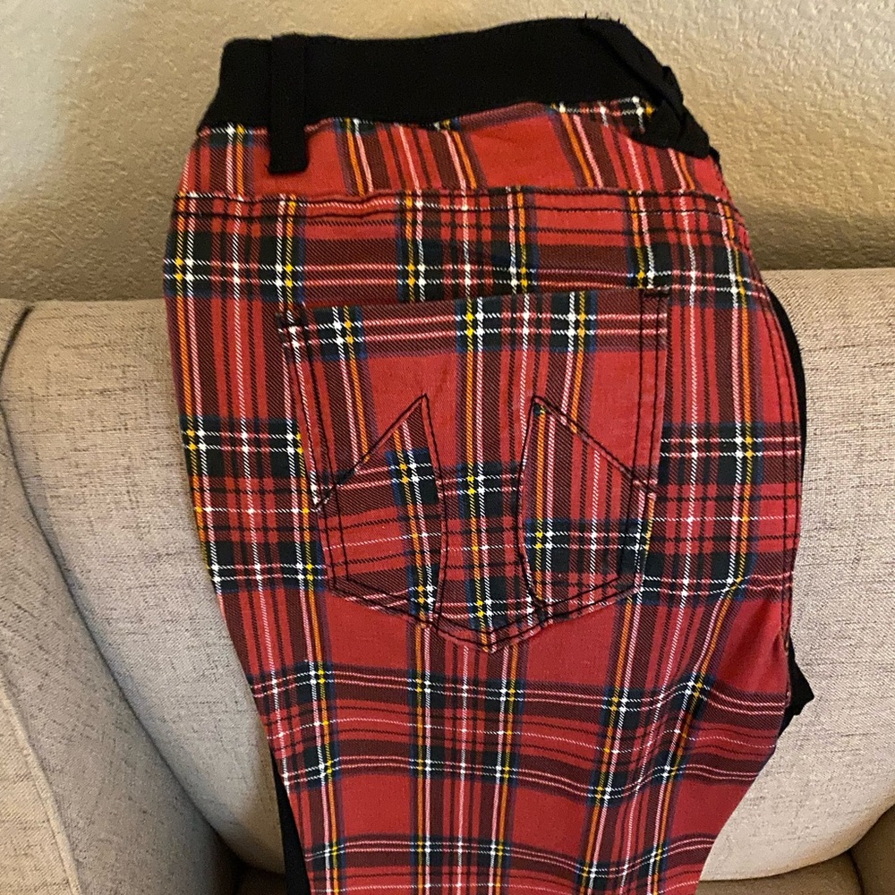 Split color punk pants size 29